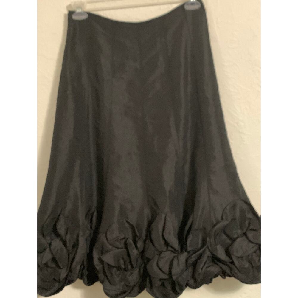 Km collection milla bell black floral skirt 8 - Picture 7 of 9